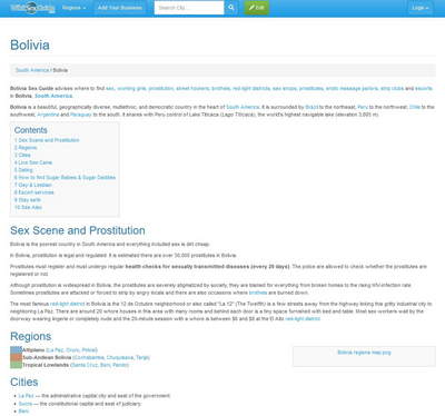 WikiSexGuide Bolivia